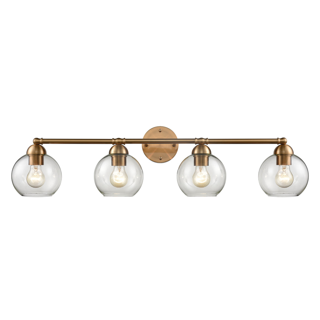 Astoria 35'' Wide 4-Light Vanity Light - Satin Gold