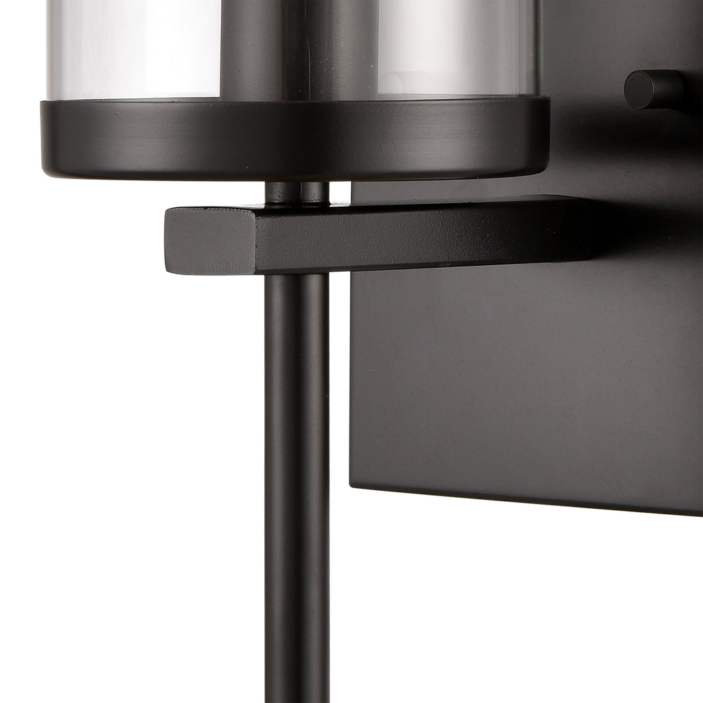 Oakland 12'' High 1-Light Sconce - Black