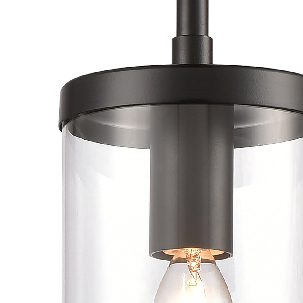 Oakland 4'' Wide 1-Light Mini Pendant - Black