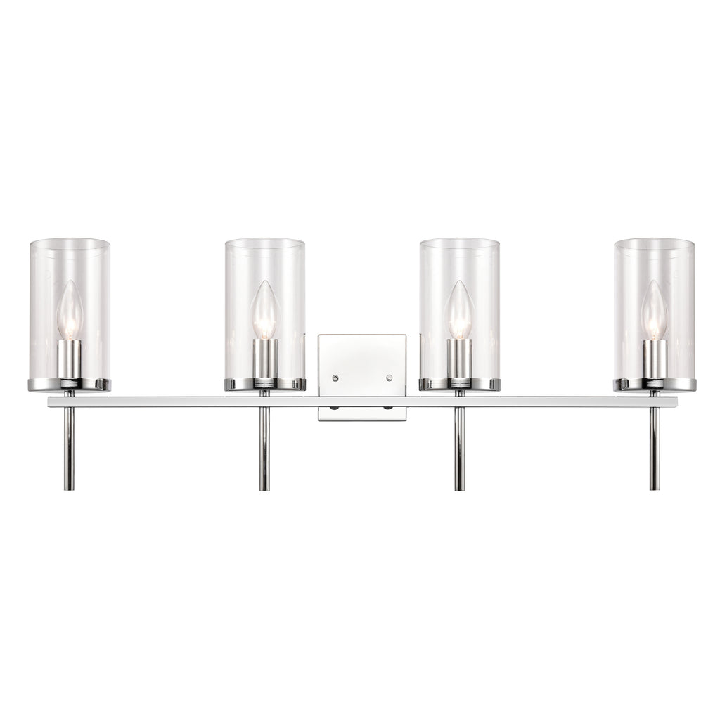 Oakland 32.5'' Wide 4-Light Vanity Light - Chrome