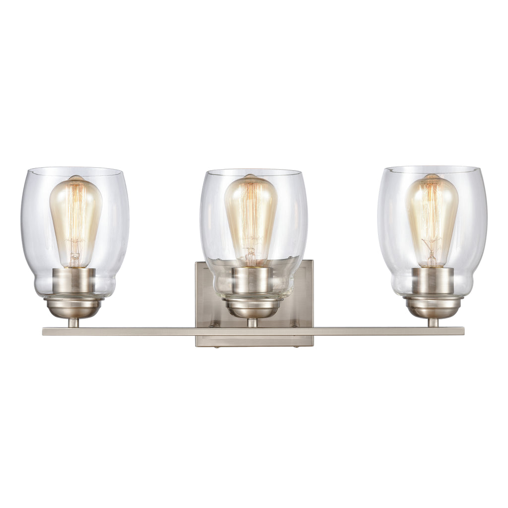 Calistoga 22'' Wide 3-Light Vanity Light - Brushed Nickel