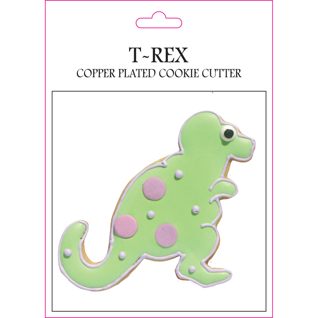 T-Rex Copper Plate Cookie Cutter