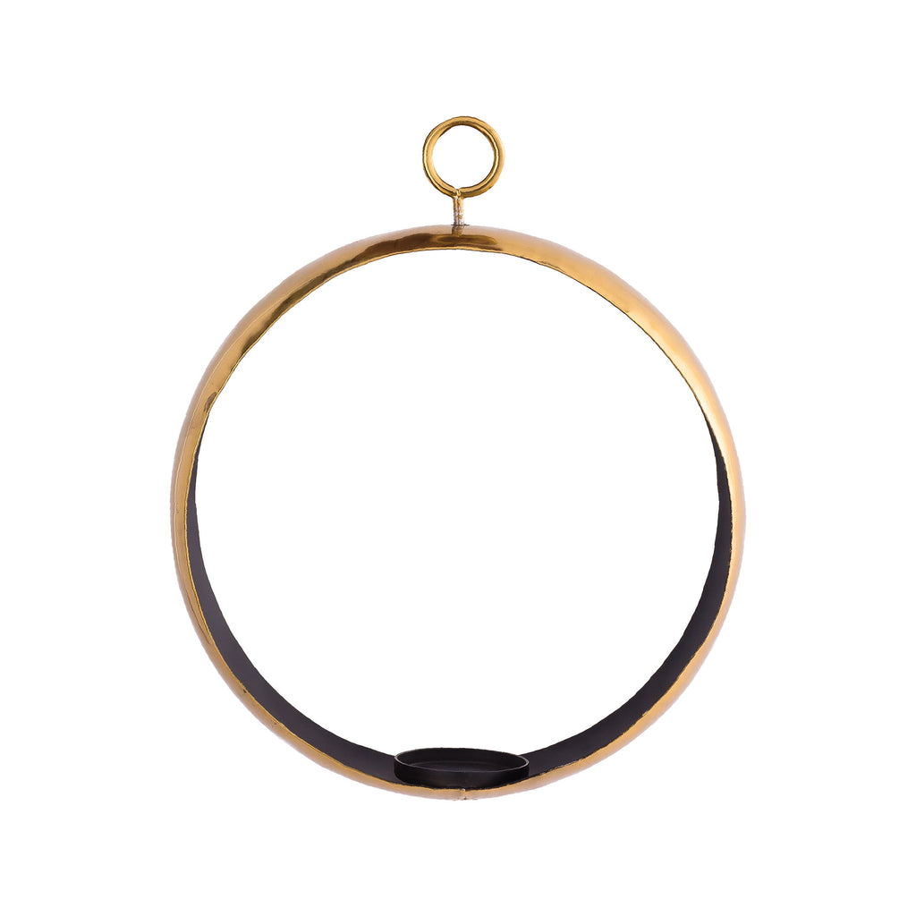 Iron Ring Pillar Holder with TPR Gold Coating