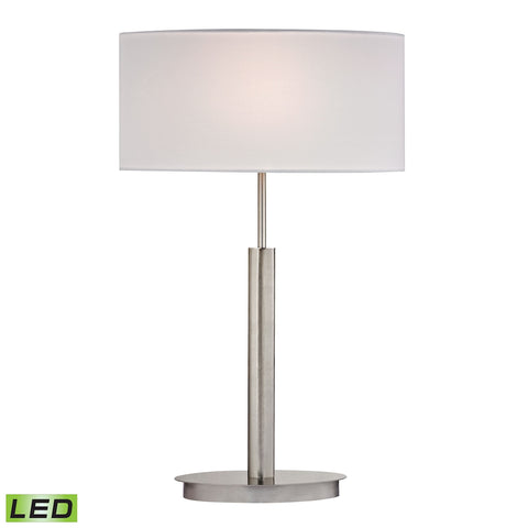 Port Elizabeth LED Table Lamp in Satin Nickel