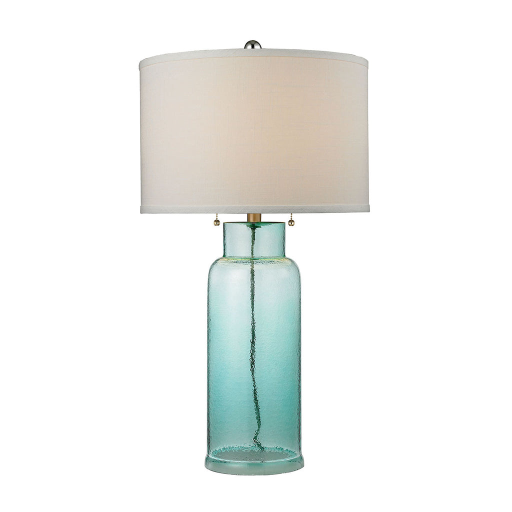 Seafoam Green Water Glass Table Lamp