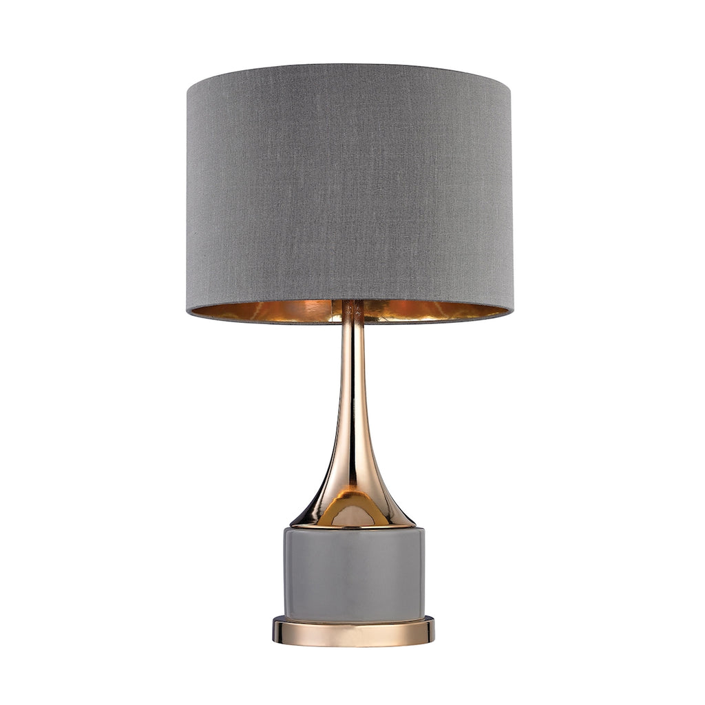 Small Gold Cone Neck Lamp