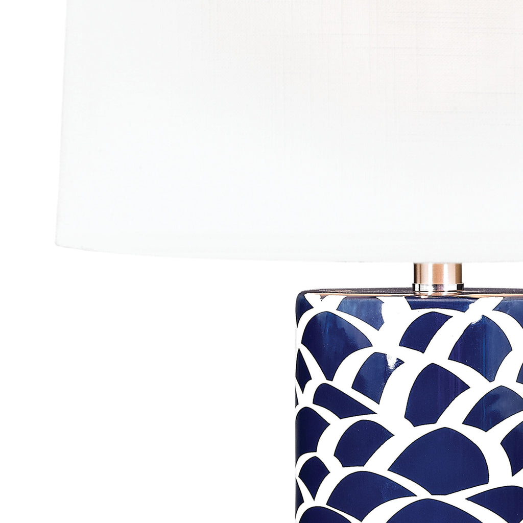 Scale Sketch Table Lamp in Blue and White