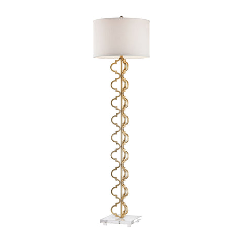 Castile Floor Lamp in Gold Leaf