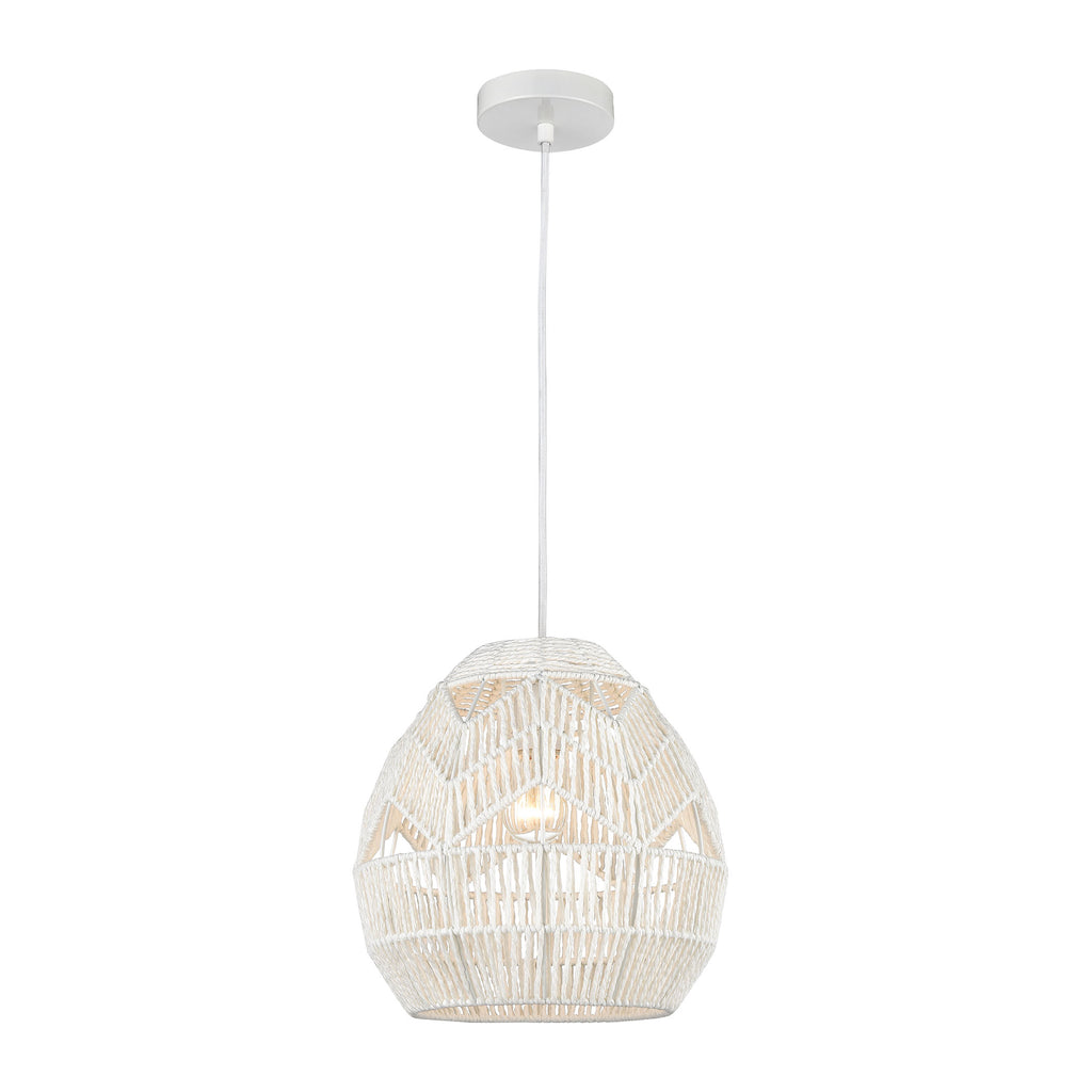 Boho 1-Light Mini Pendant in White