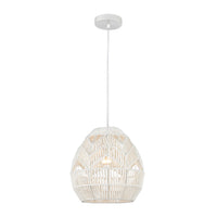 Boho 1-Light Mini Pendant in White