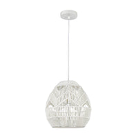 Boho 1-Light Mini Pendant in White