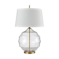 Nest Table Lamp in Matte Brushed Gold