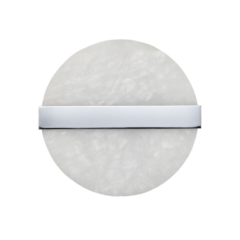 Stonewall 2-Light Wall Sconce in White and Chrome
