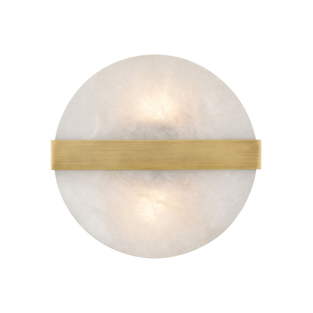 Stonewall 2-Light Wall Sconce in Aged Brass