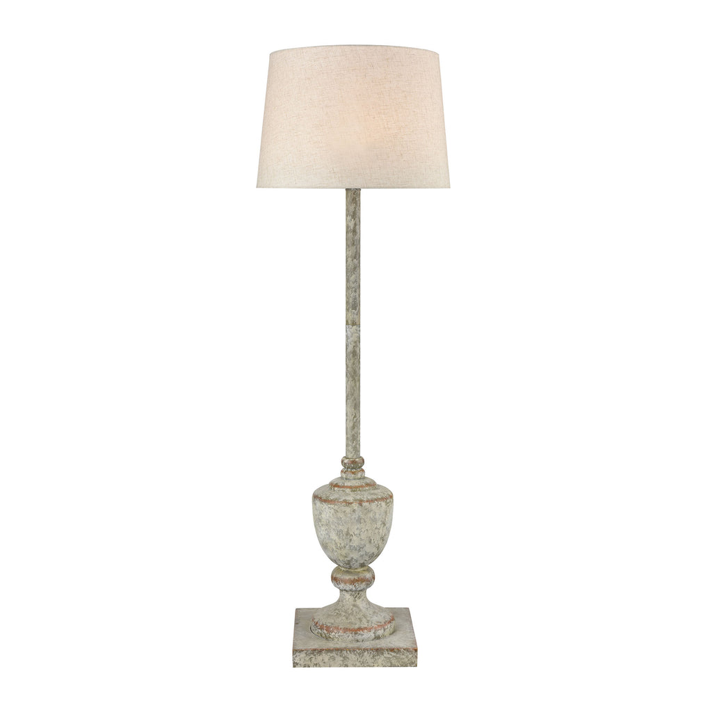 Regus Outdoor Floor Lamp in Grey and Antique White