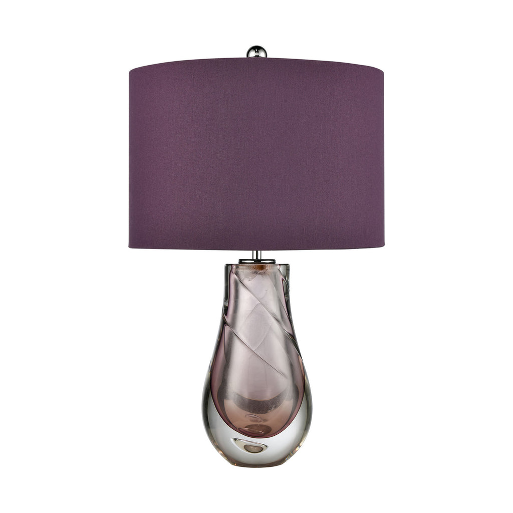 Dusty Rose 22'' High 1-Light Table Lamp - Purple