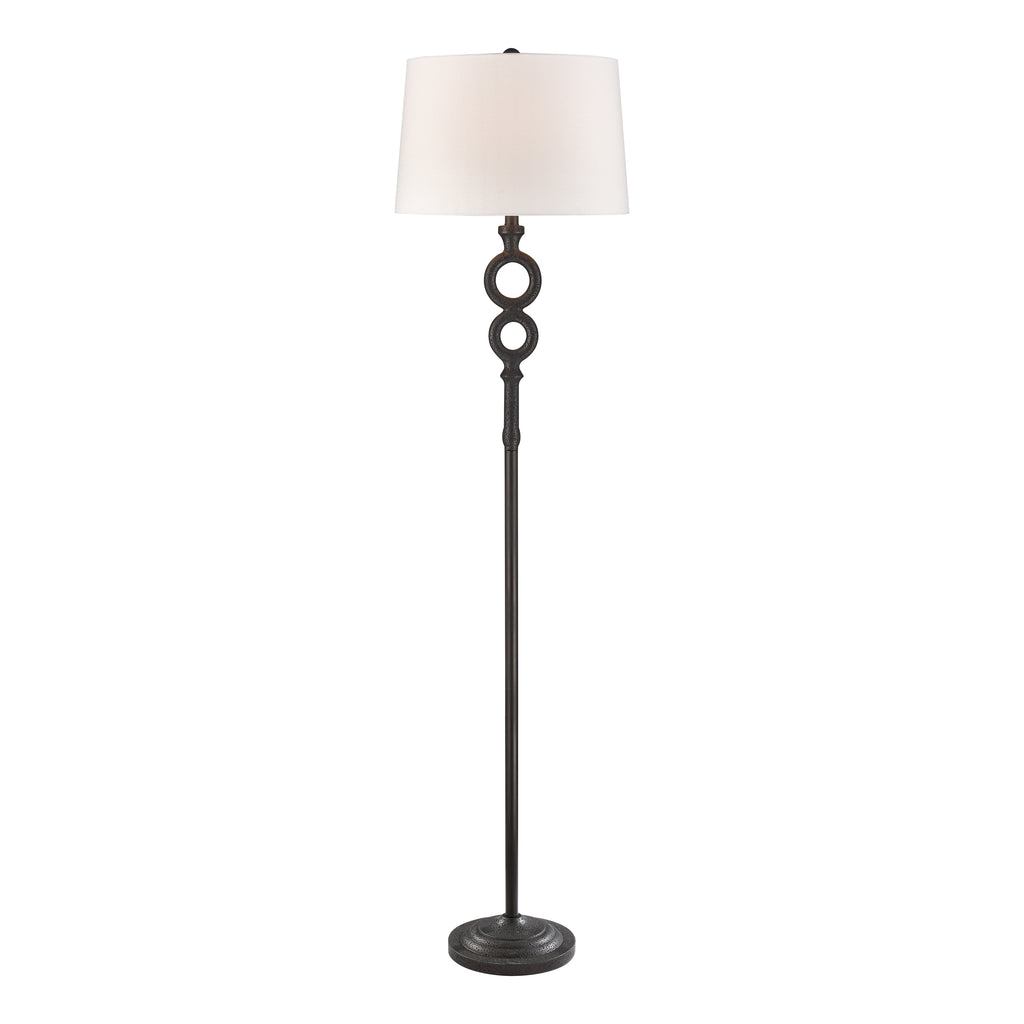 Hammered Home 67'' High 1-Light Floor Lamp - Bronze