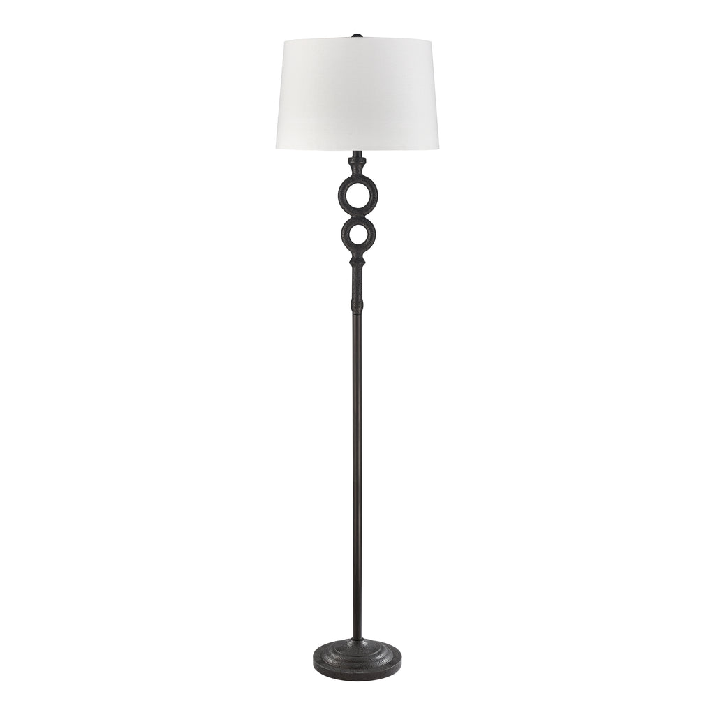 Hammered Home 67'' High 1-Light Floor Lamp - Bronze