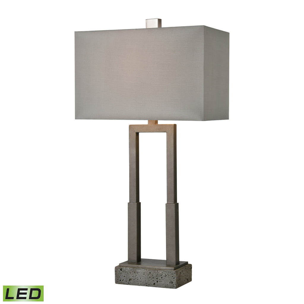 Courier 32'' High 1-Light Table Lamp - Pewter - Includes LED Bulb