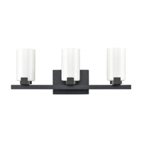 Dressler 22'' Wide 3-Light Vanity Light - Matte Black