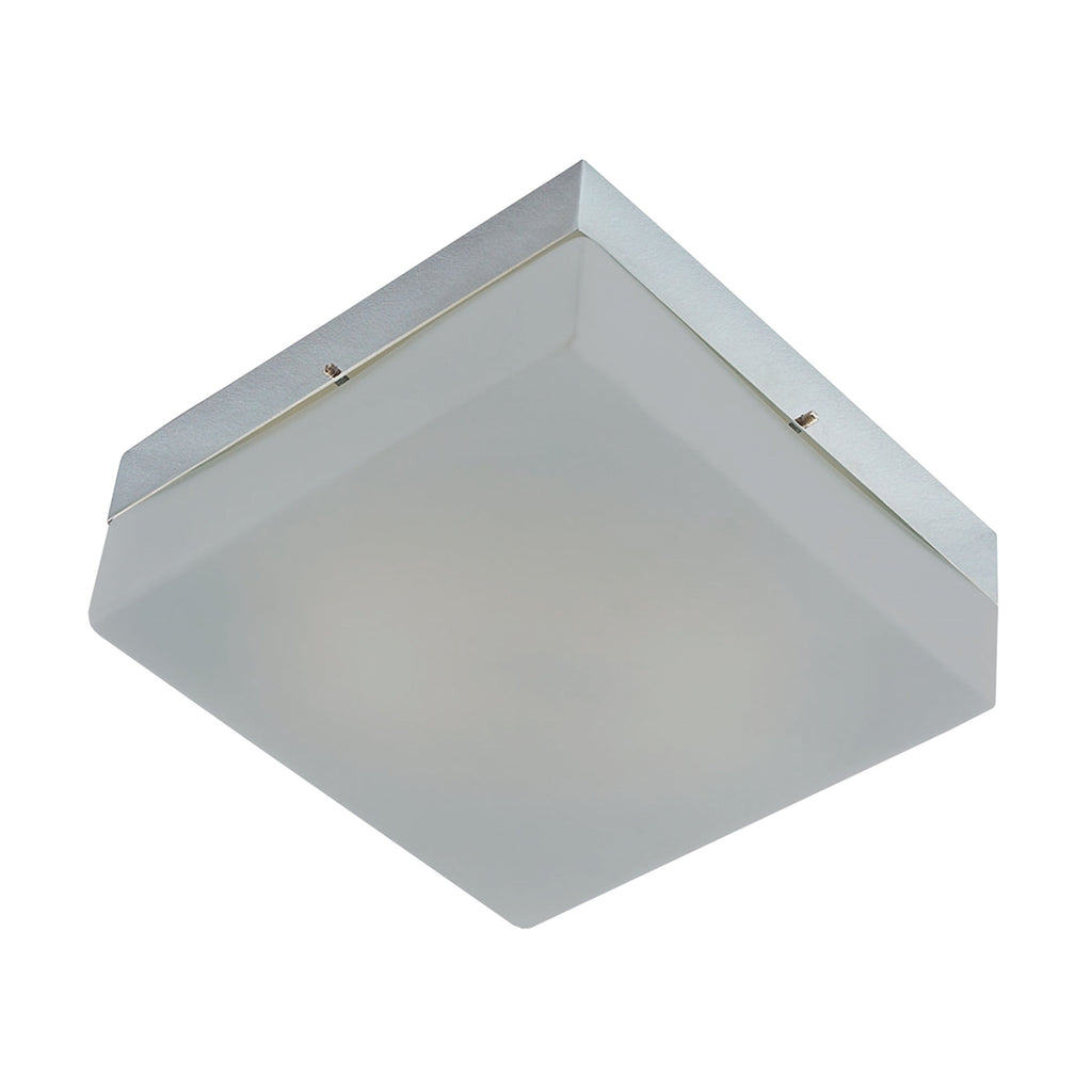 Quad Mini Flushmount Frosted glass/ Metallic Grey finish