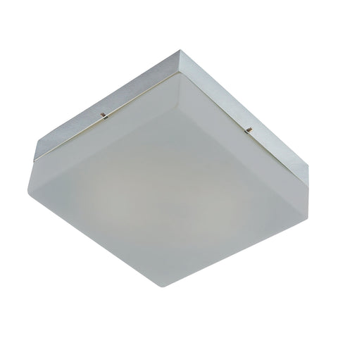 Quad Mini Flushmount Frosted glass/ Metallic Grey finish
