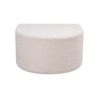 Keeler Pouf - White