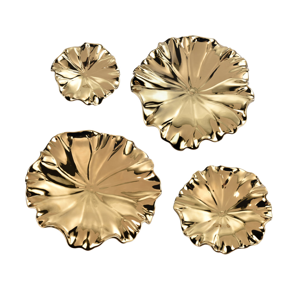 Petal Bowl - Set of 4 Gold