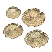 Lilypad Bowl - Set of 4 Gold