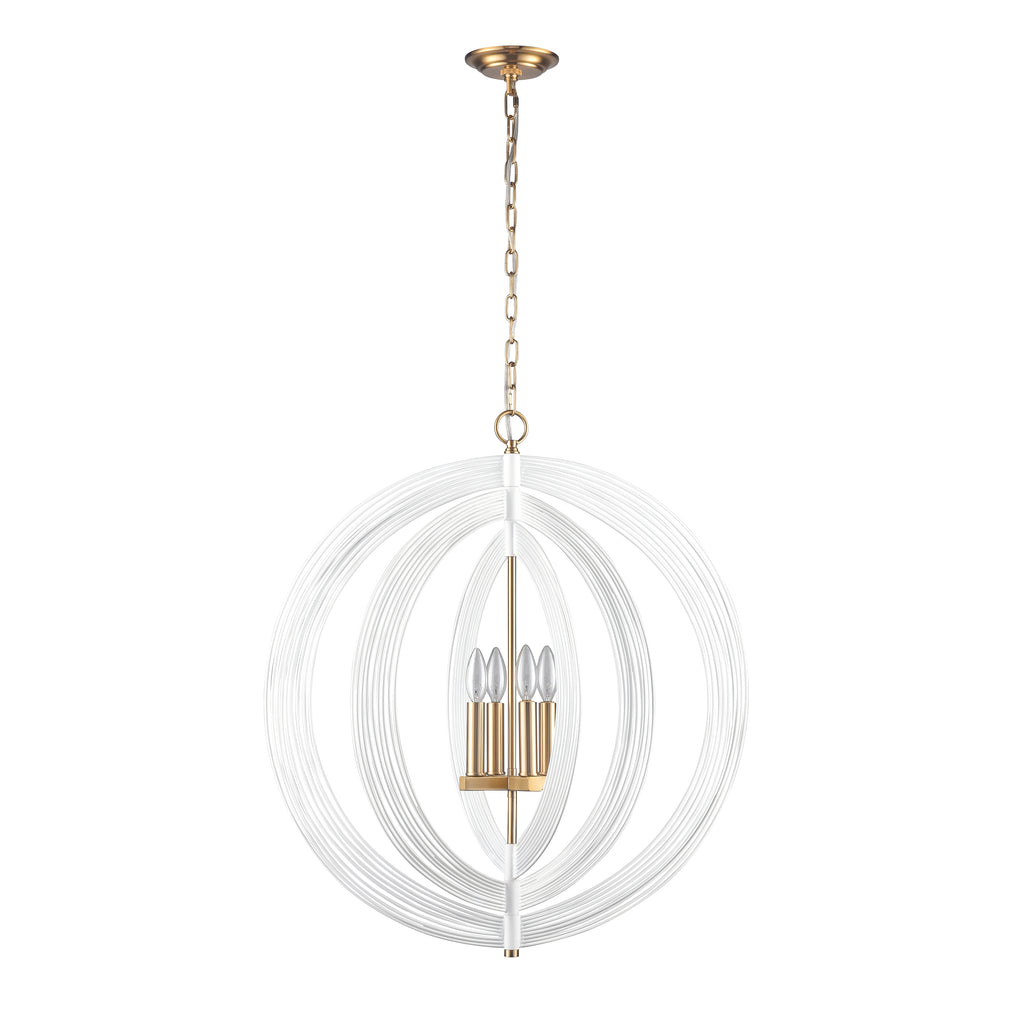 Orme 27'' Wide 4-Light Pendant - White