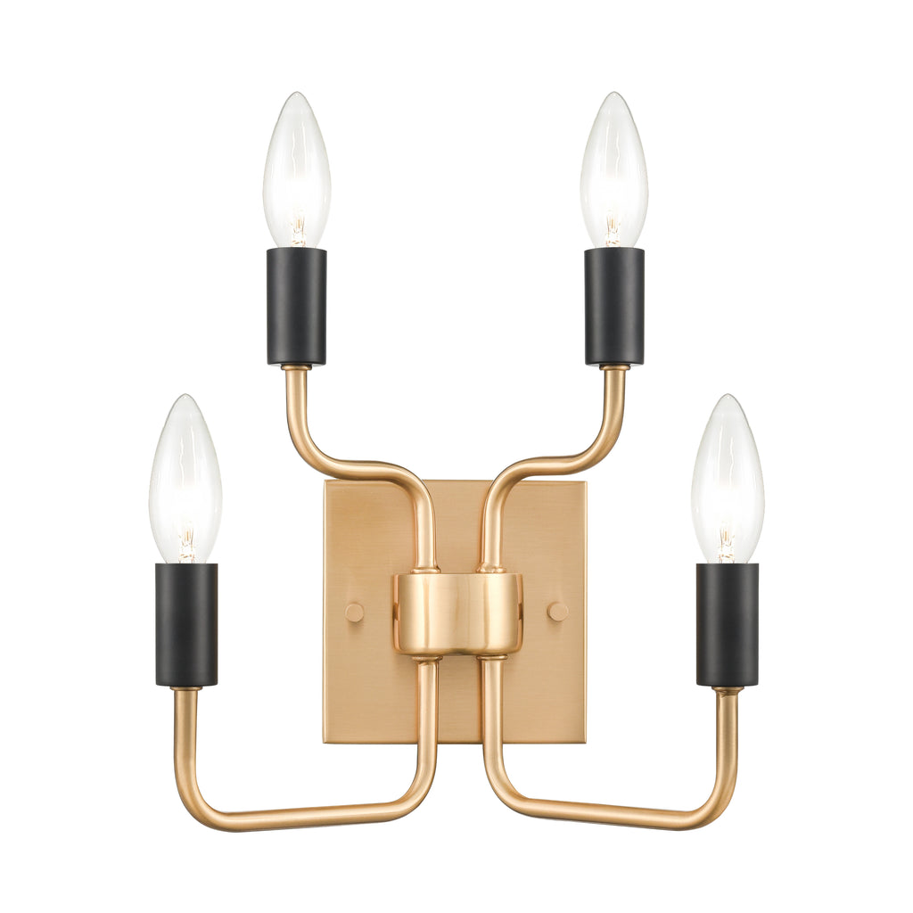 Epping Avenue 10'' High 2-Light Sconce - Aged Brass