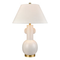 Avrea 29.5'' High 1-Light Table Lamp - White Glaze - Includes LED Bulb