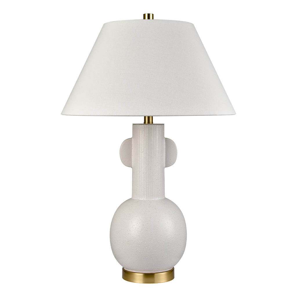 Avrea 29.5'' High 1-Light Table Lamp - White Glaze - Includes LED Bulb