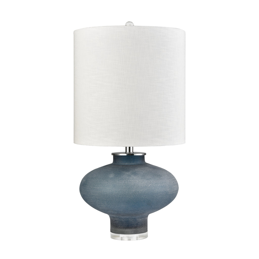 Skye 28'' High 1-Light Table Lamp - Frosted Blue - Includes LED Bulb