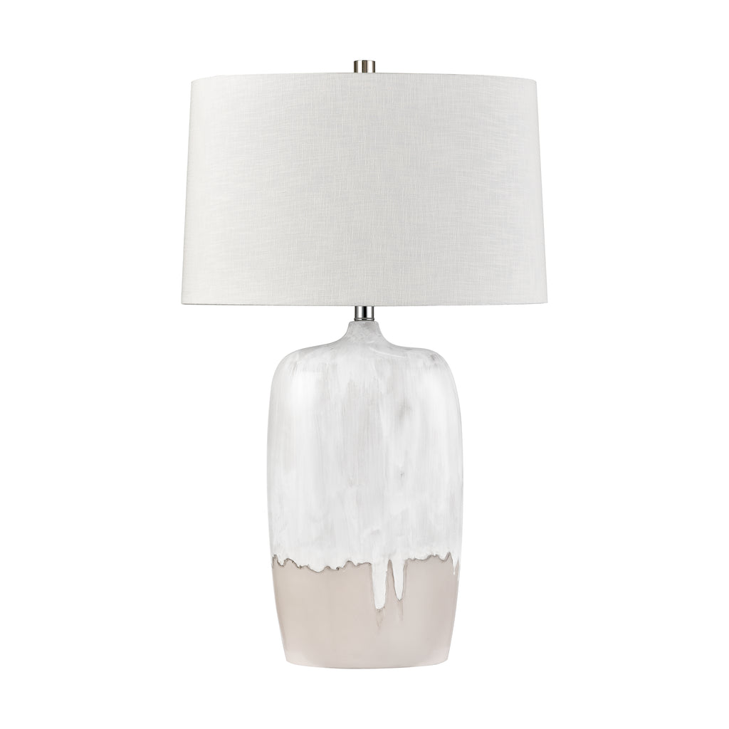 Ruthie 32'' High 1-Light Table Lamp - White Glaze