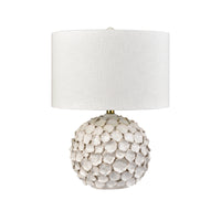 Gloria 23'' High 1-Light Table Lamp - White Glaze - Includes LED Bulb