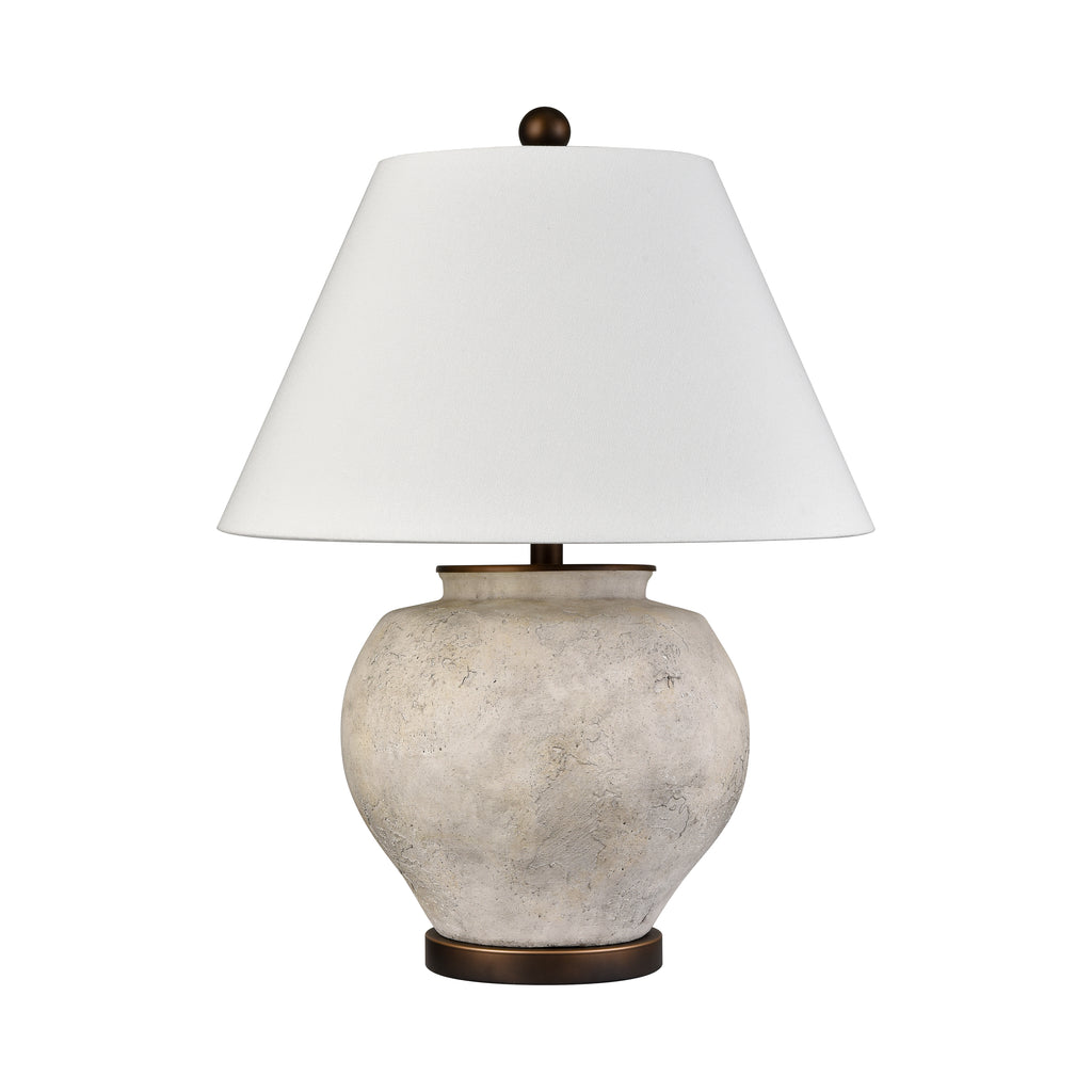 Erin 26'' High 1-Light Table Lamp - Aged White - Includes LED Bulb