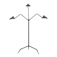 Risley 81.5'' High 3-Light Floor Lamp - Matte Black