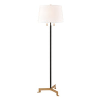 Hodges 62'' High 2-Light Floor Lamp - Matte Black - Includes LED Bulb
