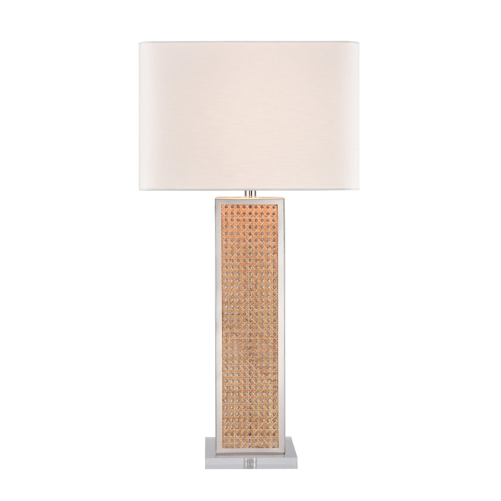 Webb 36'' High 1-Light Table Lamp - Natural with Polished Nickel - Includes LED Bulb