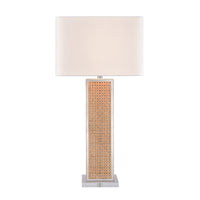 Webb 36'' High 1-Light Table Lamp - Natural with Polished Nickel - Includes LED Bulb