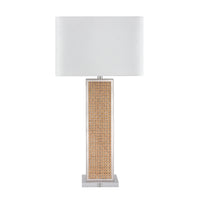 Webb 36'' High 1-Light Table Lamp - Natural with Polished Nickel - Includes LED Bulb