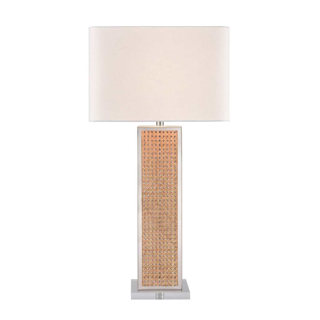 Webb 36'' High 1-Light Table Lamp - Natural with Polished Nickel