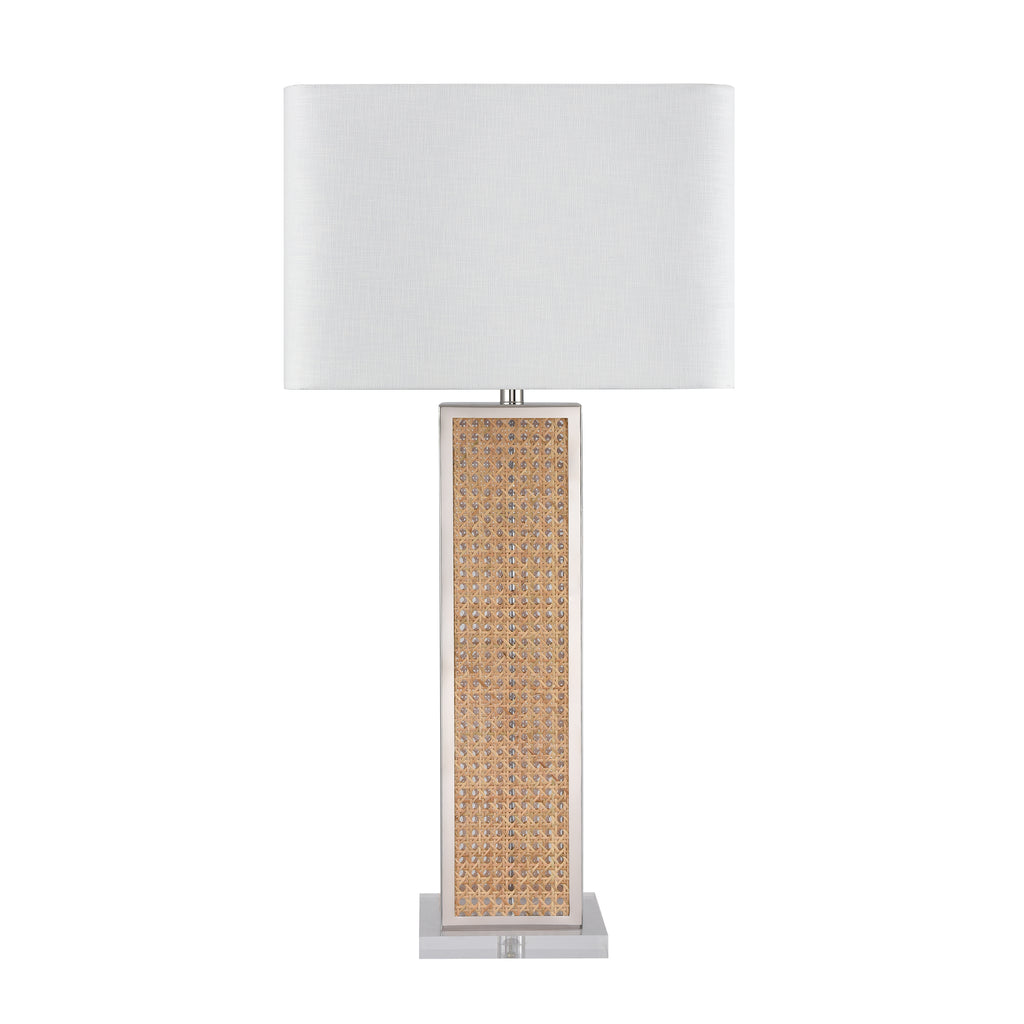 Webb 36'' High 1-Light Table Lamp - Natural with Polished Nickel