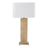 Webb 36'' High 1-Light Table Lamp - Natural with Brass - Includes LED Bulb