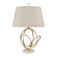 Morely 26'' High 1-Light Table Lamp - Gold Leaf