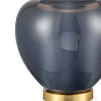 Perry 30'' High 1-Light Table Lamp - Blue