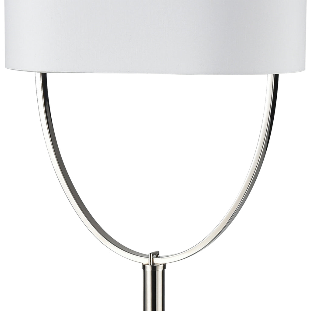 Gosforth 68'' High 1-Light Floor Lamp - Polished Nickel