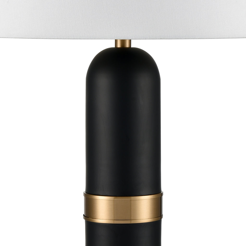 Pill 34'' High 1-Light Table Lamp - Matte Black