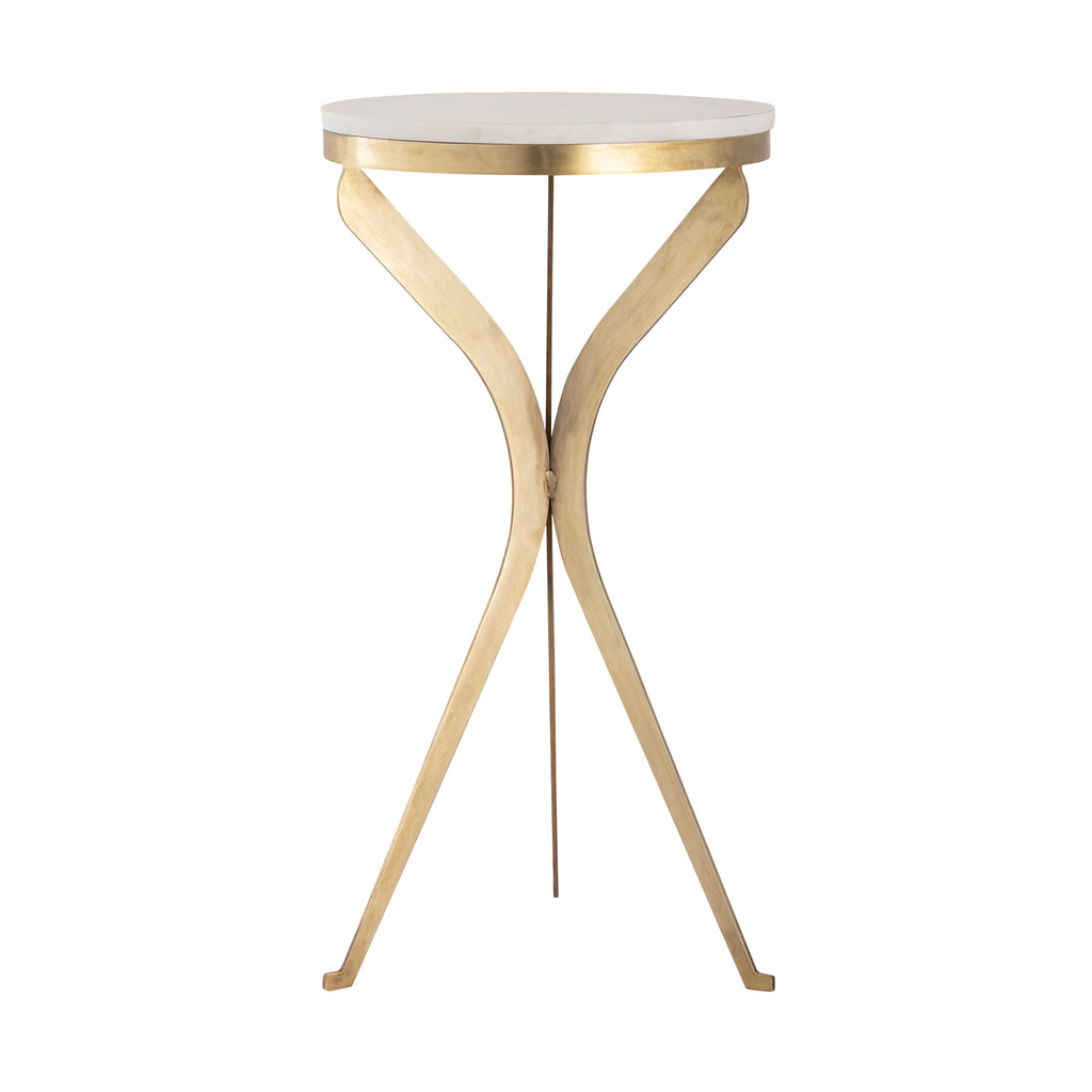 Rowe Accent Table - Aged Brass